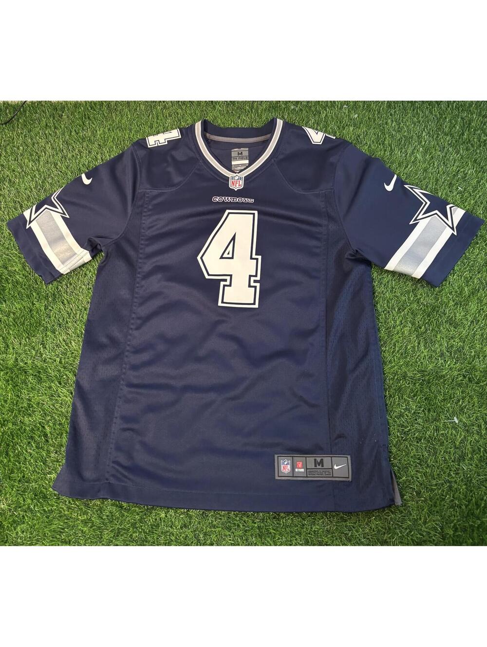 Authentic Nike Cowboys Dak Prescott #4 NFL On Field Jersey Medium